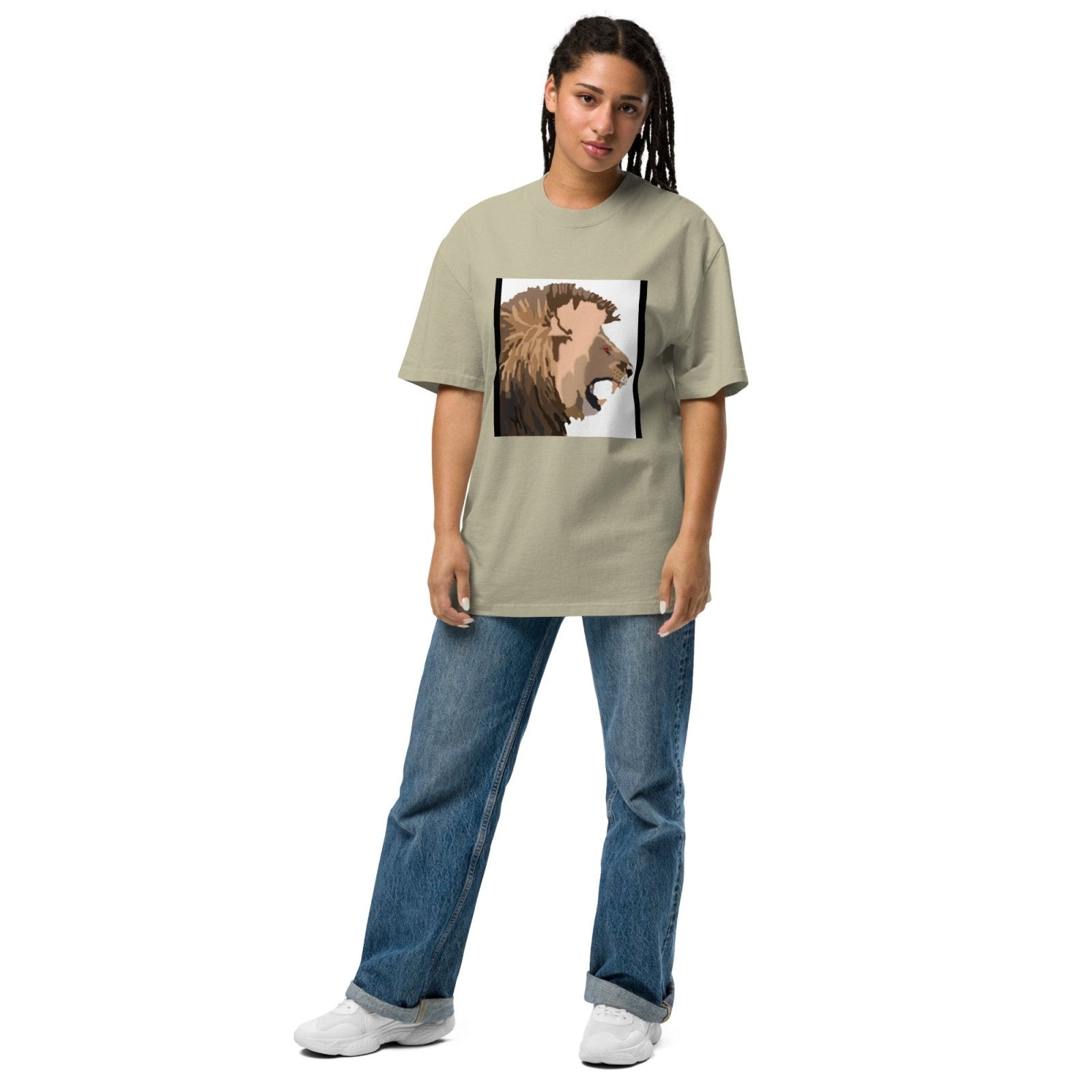 Like A Roaring Lion Oversized faded t - shirt - The Called